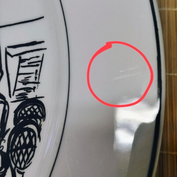 2 Mikasa dinner plates HK 114 "Parisian Scenes" by Susan Steinberg - VTG - Picture 8 of 10